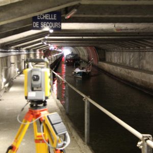 Modélisation 3D centimétrique d’un canal couvert