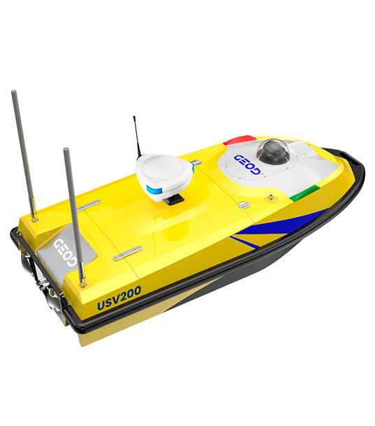 Drone de bathymétrie compatible multifaisceaux BALI USV200 monofaisceau GEOD by CADDEN