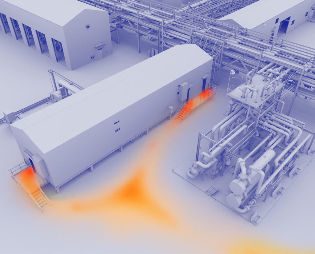 Détection volumétrique pour obtenir des cartes thermiques et direction de passage