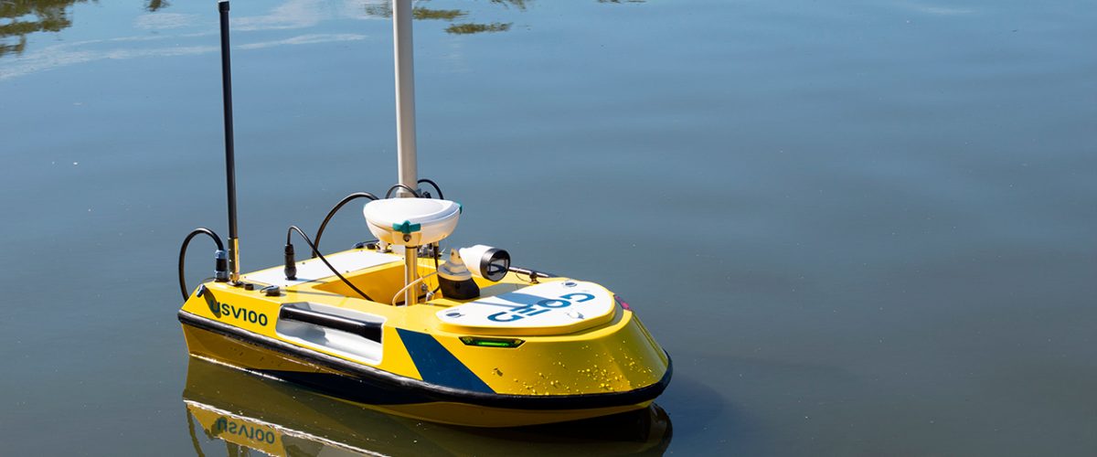 Drone marin autonome BALI USV100 conçu en France par GEOD by CADDEN