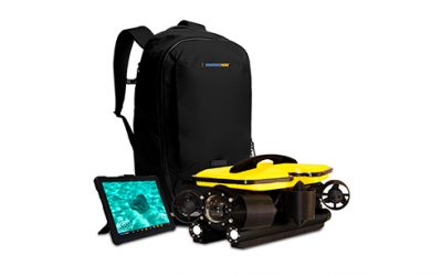 ROV drones sous-marin MarineNav avec sac de transport et tablette retour